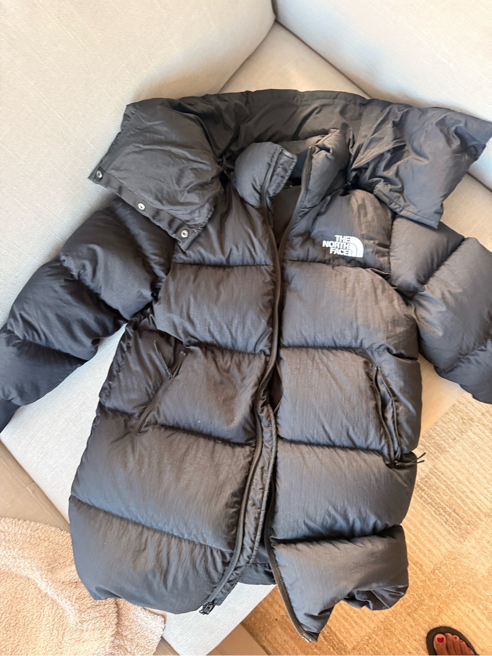 The North Face Glacier Basin 600-Down Puffer Winter Parka Jacket - Black size M